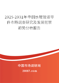 2025-2031年中国水暖管道零件市场调查研究及发展前景趋势分析
